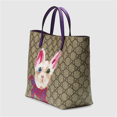 gucci cat wallet|Gucci tote with cat.